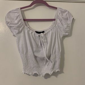 White crop top